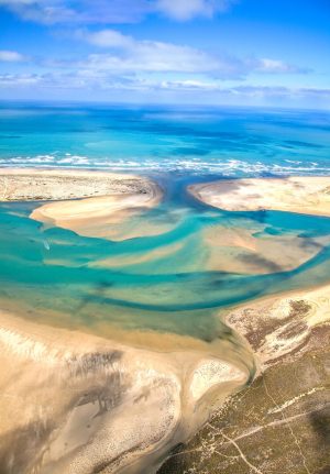 Aerial Photography of the Murray Mouth South Australia
